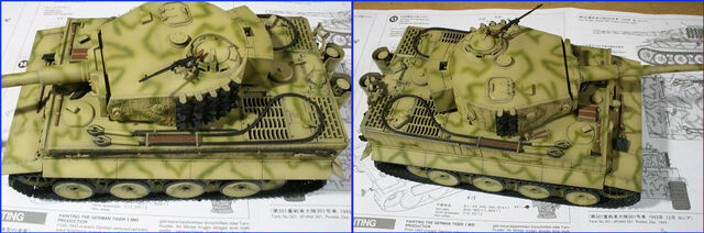 TAMIYA ドイツ(1/35)タイガーⅠ型重戦車(中期生産型) 製作記 デカール