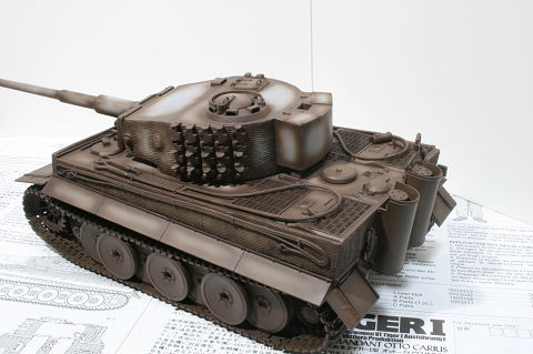 タミヤ(1/35) ドイツ戦車タイガーⅠ型　オットー・カリウス搭乗車