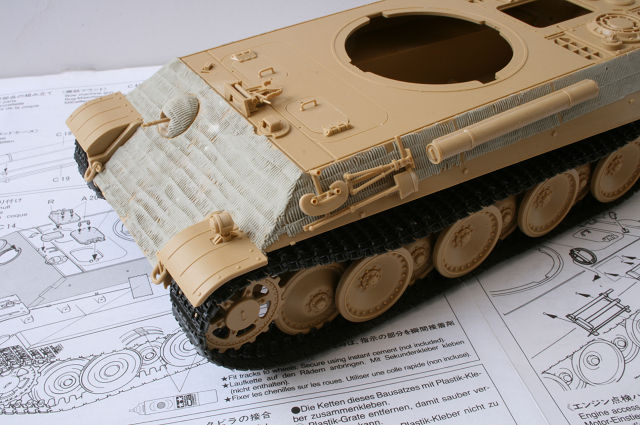 TAMIYA　ドイツ戦車パンサーG初期型　組立終了