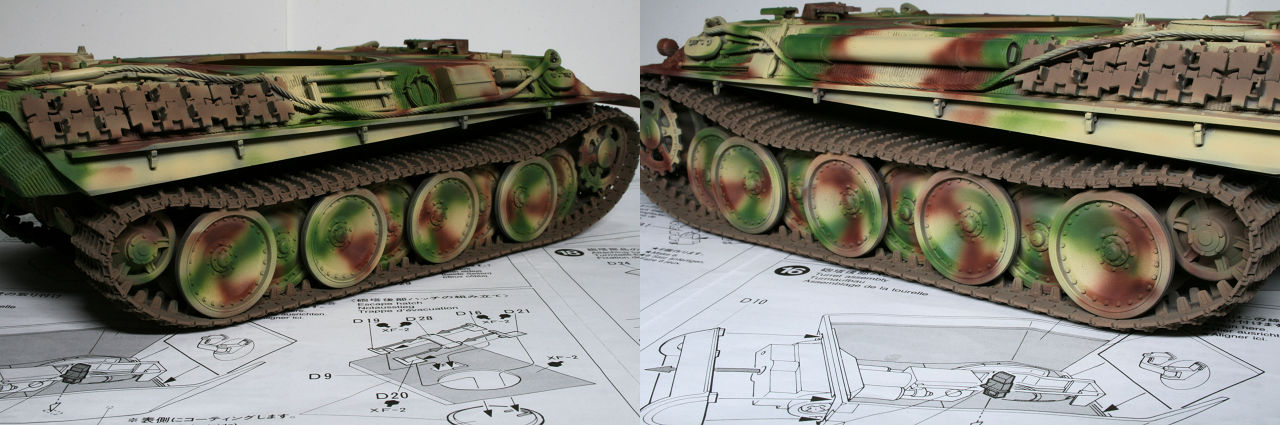 TAMIYA　ドイツ戦車パンサーG初期型　塗装編　３色迷彩