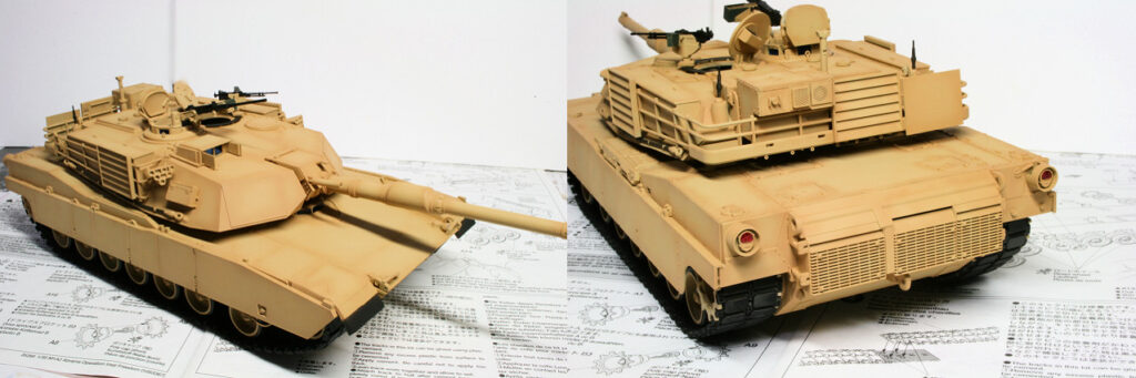 タミヤ(1/35)　M1A2　エイブラムス戦車