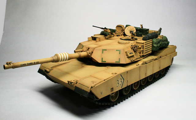 TAMIYAM1A2エイブラムス戦車完成
