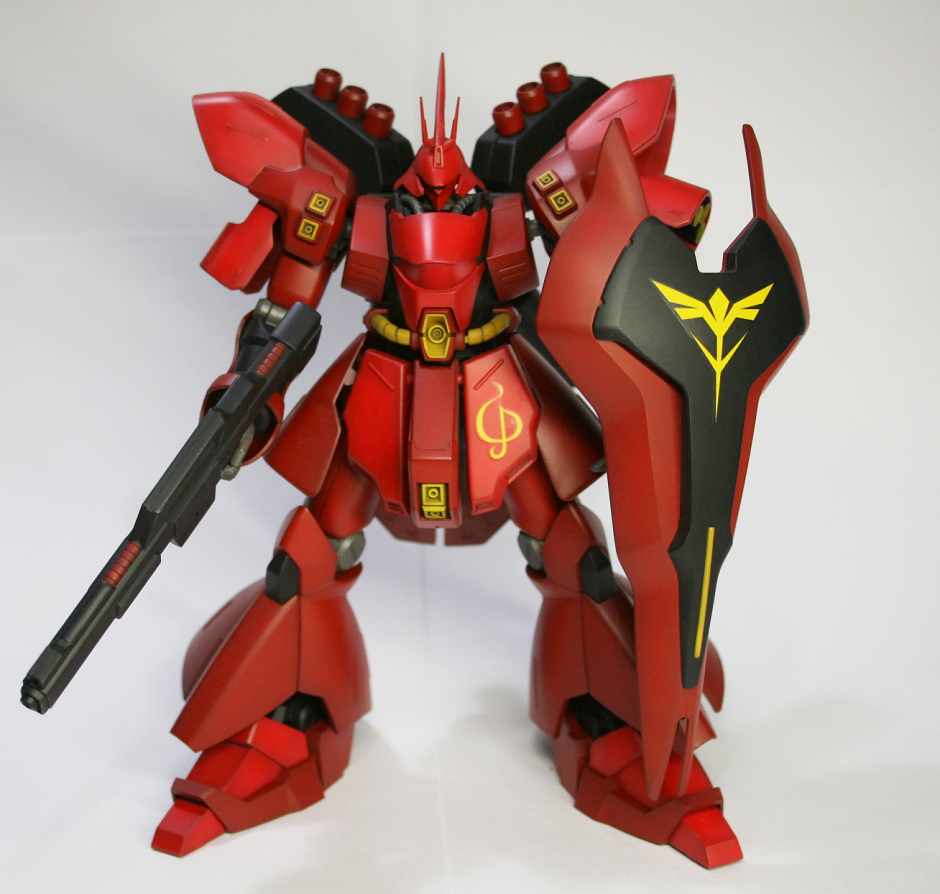 バンダイ HG サザビー 製作レビュー｜重厚塗装とモノアイ加工で1/144の
