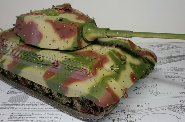 キングタイガーアルデンヌアンブッシュ迷彩